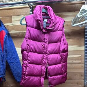 J. Crew Pink Puffer Vest